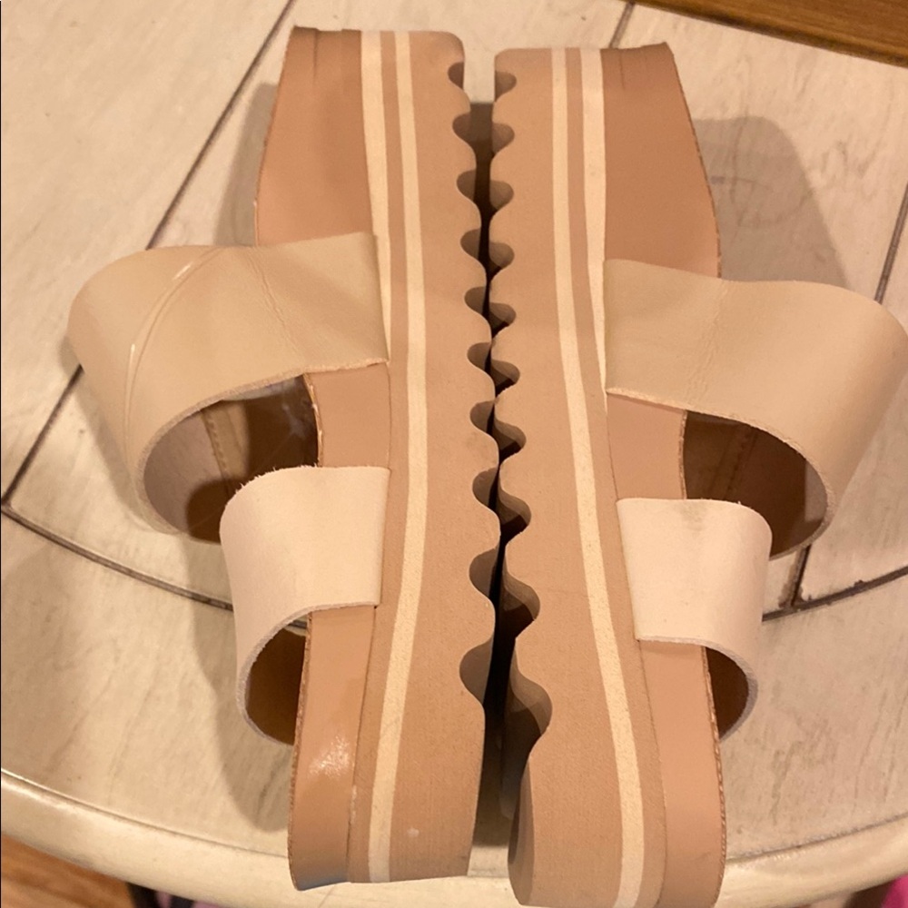 Reef Women's Cream Sandals NWOT - Picture 3 of 5